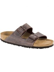 Klapki Birkenstock Arizona Habana Czarny Dorosłych. Szare klapki męskie Birkenstock, bez wzorów, z materiału, bez zapięcia. Za 589.75 zł.
