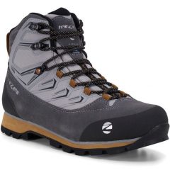 Buty trekkingowe męskie TREZETA Aoraki z membraną WP. Szare buty zimowe męskie Trezeta, bez wzorów, bez obcasa, bez zapięcia. Za 599.90 zł.