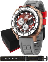 Zegarek męski Vostok Europe VK67-650E724SG szary. Szare zegarki męskie Vostok Europe, bez wzorów. Za 4,523.57 zł.