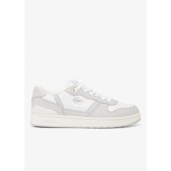 Buty męskie trampki sportowe Lacoste T-CLIP SET. Białe trampki męskie Lacoste, bez wzorów, sportowe, bez zapięcia. W wyprzedaży za 359.00 zł.