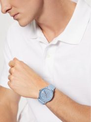 Lacoste Zegarek 12.12 Move 2011282 Błękitny. Niebieskie, analogowe zegarki męskie Lacoste, bez wzorów. Za 559.99 zł.