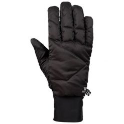 Rękawiczki Unisex Dla Dorosłych Puch Vinny. Czarne rękawiczki męskie Trespass, bez wzorów, z materiału. Za 128.99 zł.