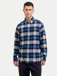 Jack & Jones Koszula Blubarkley 12286224 Granatowy Regular Fit. Niebieskie koszule męskie Jack & Jones, m, bez wzorów, z bawełny, bez kołnierzyka, bez ramiączek. Za 179.99 zł.
