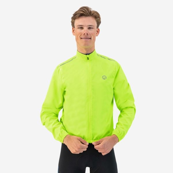Kurtka wodoodporna Rogelli Core. Żółte kurtki męskie Rogelli, na zimę, m, bez wzorów, z materiału, sportowe, bez kaptura. Za 208.00 zł.