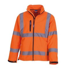 Męska Kurtka Sofshell HiVis. Niebieskie kurtki męskie YOKO, m, bez wzorów, sportowe, bez kaptura. Za 310.99 zł.