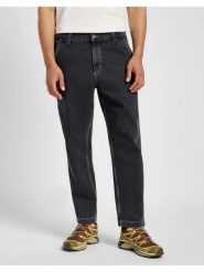 LEE MĘSKIE SPODNIE JEANSOWE CARPENTER BLACK STONE 112355778 L75K015943. Czarne jeansy męskie Lee, z jeansu. Za 179.99 zł.