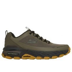 Buty trekkingowe Skechers Max Protect Promote Track. Zielone trekkingi męskie Skechers, z syntetyku, bez zapięcia. Za 442.00 zł.
