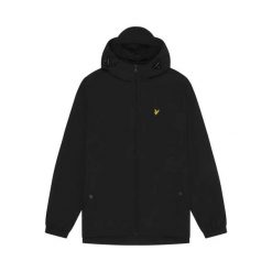 Kurtka z kapturem Lyle & Scott. Czarne kurtki męskie LYLE AND SCOTT, m, bez wzorów, z kapturem. Za 444.70 zł.
