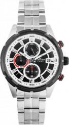 Zegarek Rubicon ZEGAREK MĘSKI RUBICON RNDE09 (zr101b) chronograf szafirowe szkło. Niebieskie zegarki męskie Rubicon, bez wzorów, szklane. Za 336.86 zł.