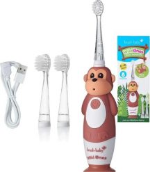 Szczoteczka Brush-baby WildOnes Monkey Brązowa. Brązowe szczoteczki elektryczne Brush-Baby. Za 139.22 zł.