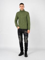 Xagon Sweter | A23081S1010B | Mężczyzna | Zielony. Zielone swetry męskie Xagon, m, bez wzorów, z wełny, bez kołnierzyka, bez ramiączek. W wyprzedaży za 499.00 zł.