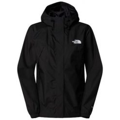 Kurtka turystyczna damska The North Face W Antora Rain. Czarne kurtki sportowe damskie The North Face, l, bez wzorów, bez ramiączek, bez kaptura, trekkingowe. Za 487.00 zł.
