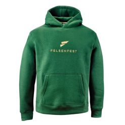 Bluza rozgrzewkowa Slopers. Zielone bluzy męskie FELSENFEST, bez wzorów, z bawełny, sportowe, bez ramiączek, bez kaptura. Za 289.99 zł.