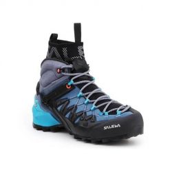 Buty trekkingowe damskie Salewa WS Wildfire Edge Mid Gtx. Czarne obuwie trekkingowe damskie Salewa, z gumy, za kostkę, bez zapięcia. Za 1,059.00 zł.