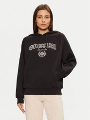 Guess Bluza V5RQ02 KCLD1 Brązowy Regular Fit. Brązowe bluzy damskie Guess, m, z aplikacjami, z bawełny, bez ramiączek, bez kaptura. Za 269.99 zł.