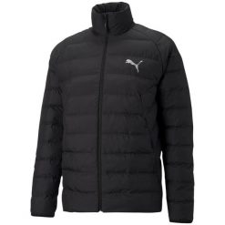 Kurtka sportowa męska Puma Active Polyball. Czarne kurtki sportowe męskie Puma, m, bez wzorów, bez kaptura, trekkingowe. Za 299.00 zł.