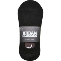 Pary skarpet Urban Classics No Show (x10). Czarne skarpety męskie Urban Classics, bez wzorów, z bawełny. Za 105.90 zł.