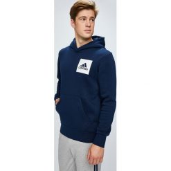 Adidas Performance - Bluza. Niebieskie bluzy męskie adidas Performance, l, bez wzorów, z bawełny, bez ramiączek, z kapturem. W wyprzedaży za 159.90 zł.