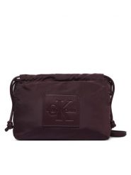 Calvin Klein Torebka LV04F3871G Bordowy. Czerwone listonoszki damskie Calvin Klein, bez wzorów, z materiału, bez dodatków. Za 329.99 zł.