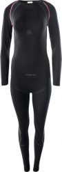 Brugi Bielizna termoaktywna damska zestaw bluza + spodnie legginsy Brugi 2RCG czarny rozmiar L/XL. Czarna bielizna sportowa damska Brugi, bez wzorów. Za 189.91 zł.