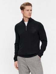 Calvin Klein Sweter K10K110421 Czarny Regular Fit. Czarne swetry męskie Calvin Klein, m, bez wzorów, z wełny, bez kołnierzyka, bez ramiączek. Za 699.99 zł.