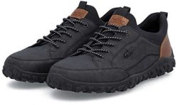 Rieker Shoes Czarne 43 (08150-00). Czarne buty sportowe męskie Rieker, bez wzorów, bez zapięcia. Za 324.42 zł.
