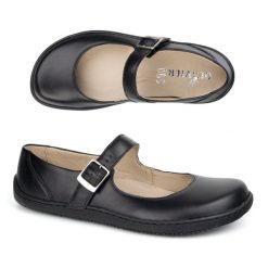 Baleriny barefoot damskie Olivier 1286 z klamerką czarne. Czarne balerinki damskie na wiosnę, bez wzorów, ze skóry, biznesowe, bez obcasa, na płaskiej podeszwie, bez zapięcia. Za 468.83 zł.
