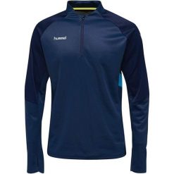 Hummel Tech Move Bluza Męska Half-Zip Niebieska M. Niebieskie bluzy sportowe męskie Hummel, m, bez wzorów, z elastanu, z kapturem, do piłki nożnej. Za 201.99 zł.