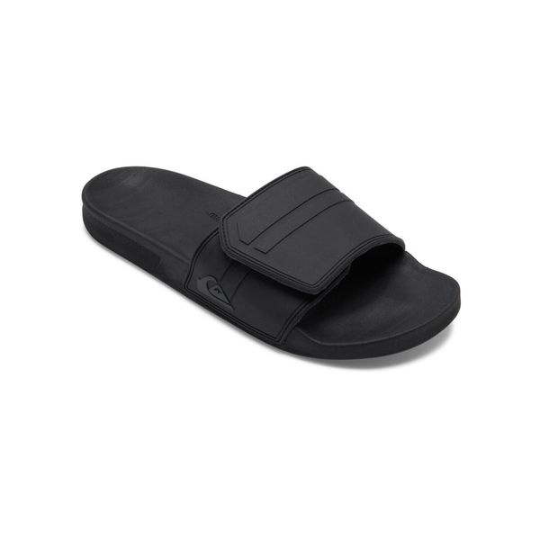 Klapki dla Mężczyzn RIVI SLIDE ADJUST. Czarne klapki męskie Quiksilver, bez wzorów, z syntetyku, bez zapięcia. Za 189.99 zł.