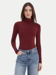 Wolford Body Colorado 75083 Bordowy Slim Fit. Czerwone body Wolford, bez wzorów, z bawełny. Za 669.99 zł.