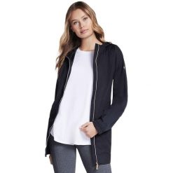 Kurtka Skechers GOwalk Anorak Jacket, Kobiety. Niebieskie kurtki sportowe damskie Skechers, bez wzorów, z nylonu, bez ramiączek, bez kaptura, trekkingowe. Za 490.00 zł.