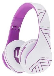 Słuchawki PowerLocus P2 bezprzewodowe Bluetooth/microSD/radio FM biało-fioletowe. Białe słuchawki bezprzewodowe PowerLocus. Za 119.00 zł.