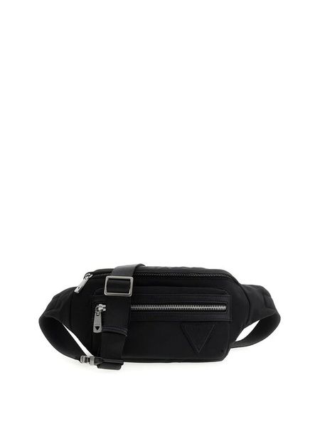 Guess Nerka HMBENY P6156 Czarny. Czarne plecaki męskie Guess, z aplikacjami, z poliesteru. Za 228.99 zł.