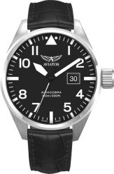 Zegarek Aviator Zegarek męski Aviator V.1.22.0.148.4 czarny. Czarne zegarki męskie AVIATOR, bez wzorów. Za 1,700.00 zł.