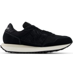 Buty damskie New Balance WS237ABB – czarne. Czarne obuwie sportowe damskie New Balance, bez wzorów, z gumy, bez zapięcia. Za 199.99 zł.