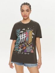 Vans T-Shirt Vivid Dreams Oversized VN000H08 Czarny Regular Fit. Czarne t-shirty damskie Vans, s, bez wzorów, z bawełny, bez kołnierzyka, bez ramiączek. Za 179.99 zł.
