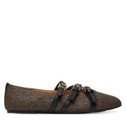 Baleriny MICHAEL Michael Kors. Brązowe balerinki damskie MICHAEL Michael Kors, bez wzorów, bez obcasa, bez zapięcia. Za 599.99 zł.