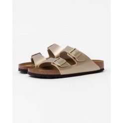 Klapki damskie Birkenstock Arizona BS. Szare klapki damskie Birkenstock, bez wzorów, z materiału, street, bez obcasa, bez zapięcia. Za 443.00 zł.