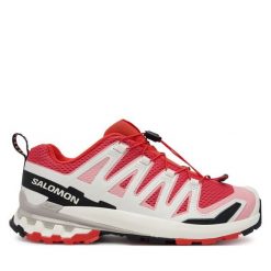Trekkingi Salomon. Czerwone obuwie sportowe damskie Salomon, bez zapięcia. Za 529.99 zł.