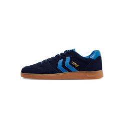 Buty halowe Hummel Perfekt CL. Niebieskie obuwie sportowe damskie Hummel, bez wzorów, bez zapięcia, do piłki ręcznej. Za 270.00 zł.
