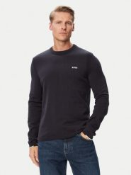 BOSS Bluza Ever-X CN 50556145 Granatowy Regular Fit. Niebieskie bluzy męskie Boss, m, bez wzorów, z bawełny, bez ramiączek, bez kaptura. Za 599.99 zł.