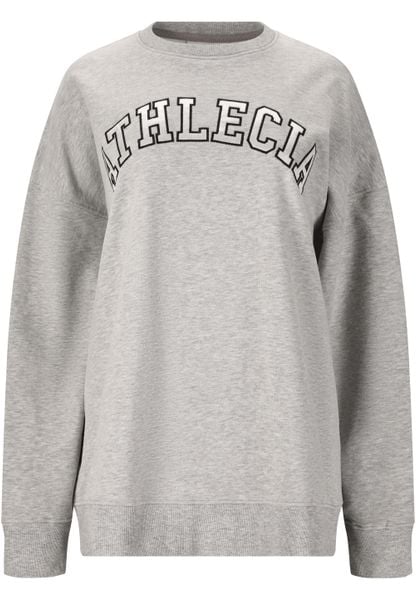 Bluza damska Athlecia Fenne. Szare bluzy damskie Athlecia, uniwersalny, bez wzorów, z bawełny, eleganckie, bez ramiączek, bez kaptura. Za 238.00 zł.