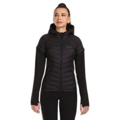 Damska kurtka puchowa Kilpi Verons. Czarne kurtki sportowe damskie Kilpi, xs, bez wzorów, z nylonu, bez ramiączek, bez kaptura, trekkingowe. Za 835.17 zł.