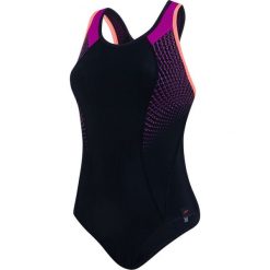 Speedo Damski kostium kąpielowy Fit Pro czarny/różowy/pomarańczowy 36. Brązowe bikini Speedo, bez wzorów, z materiału. W wyprzedaży za 175.00 zł.