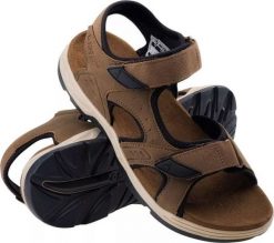 Hi-Tec SANDAŁY LUCIBEL DARK BROWN/BLACK 41. Brązowe sandały męskie Hi-tec, bez wzorów, sportowe, bez zapięcia. Za 98.97 zł.