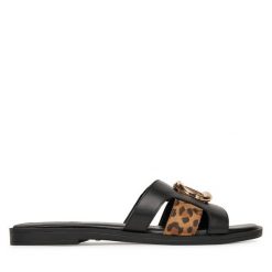 Klapki MEXX. Czarne klapki damskie Mexx, bez wzorów, bez obcasa, bez zapięcia. Za 229.99 zł.