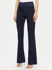 Rinascimento Spodnie materiałowe CFC0123106003 Granatowy Regular Fit. Niebieskie spodnie materiałowe damskie Rinascimento, bez wzorów, z materiału. Za 249.99 zł.