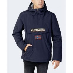 Kurtka anorak Mężczyzna NAPAPIJRI RAINFOREST POCKET 2. Niebieskie kurtki męskie Napapijri, m, bez wzorów, sportowe, bez kaptura. W wyprzedaży za 800.45 zł.