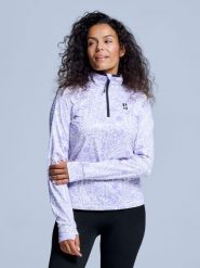 Bluza narciarska - Damska - Cabin Life - Liliowa. Fioletowe bluzy damskie POEDERBAAS, m, bez wzorów, z elastanu, bez ramiączek, bez kaptura. Za 242.82 zł.