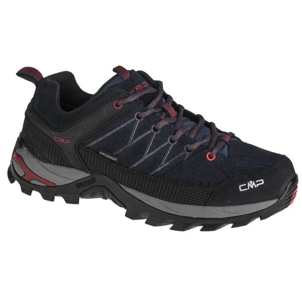 Buty trekkingowe CMP Rigel. Czarne trekkingi męskie CMP, z materiału, bez zapięcia. Za 298.88 zł.
